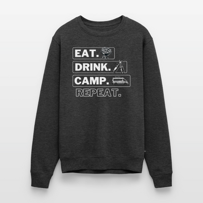 Camping Kreislauf - Herren Camping Sweatshirt - Vanlife - Anthrazit meliert