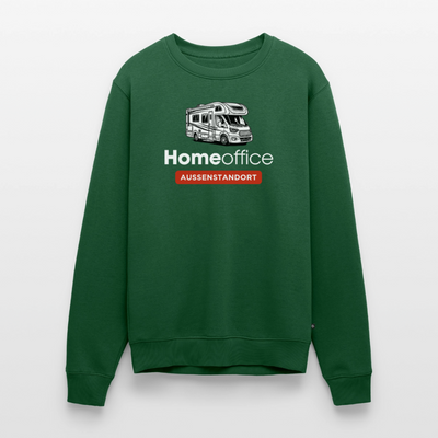 Wohnmobil Homeoffice - Herren Camping Sweatshirt - Flaschengrün