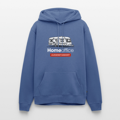Wohnwagen Homeoffice - Herren Camping Hoodie - Taubenblau