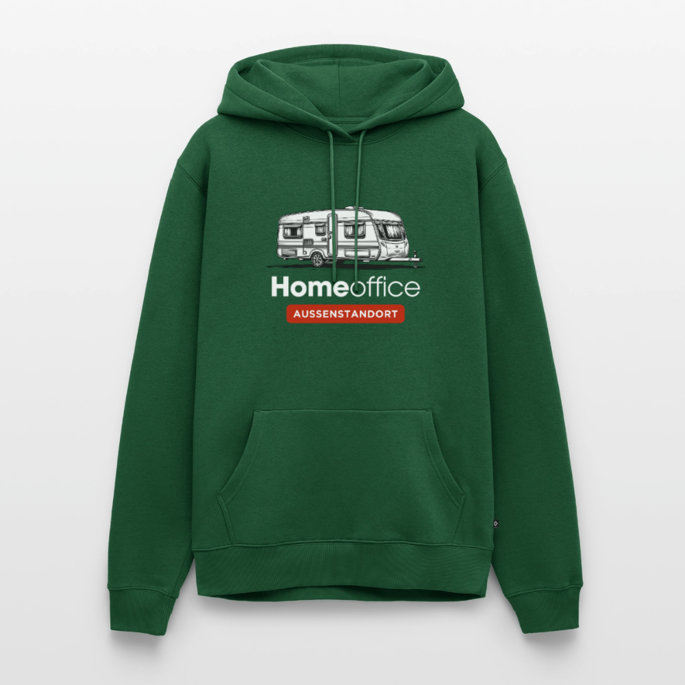 Wohnwagen Homeoffice - Herren Camping Hoodie - Flaschengrün