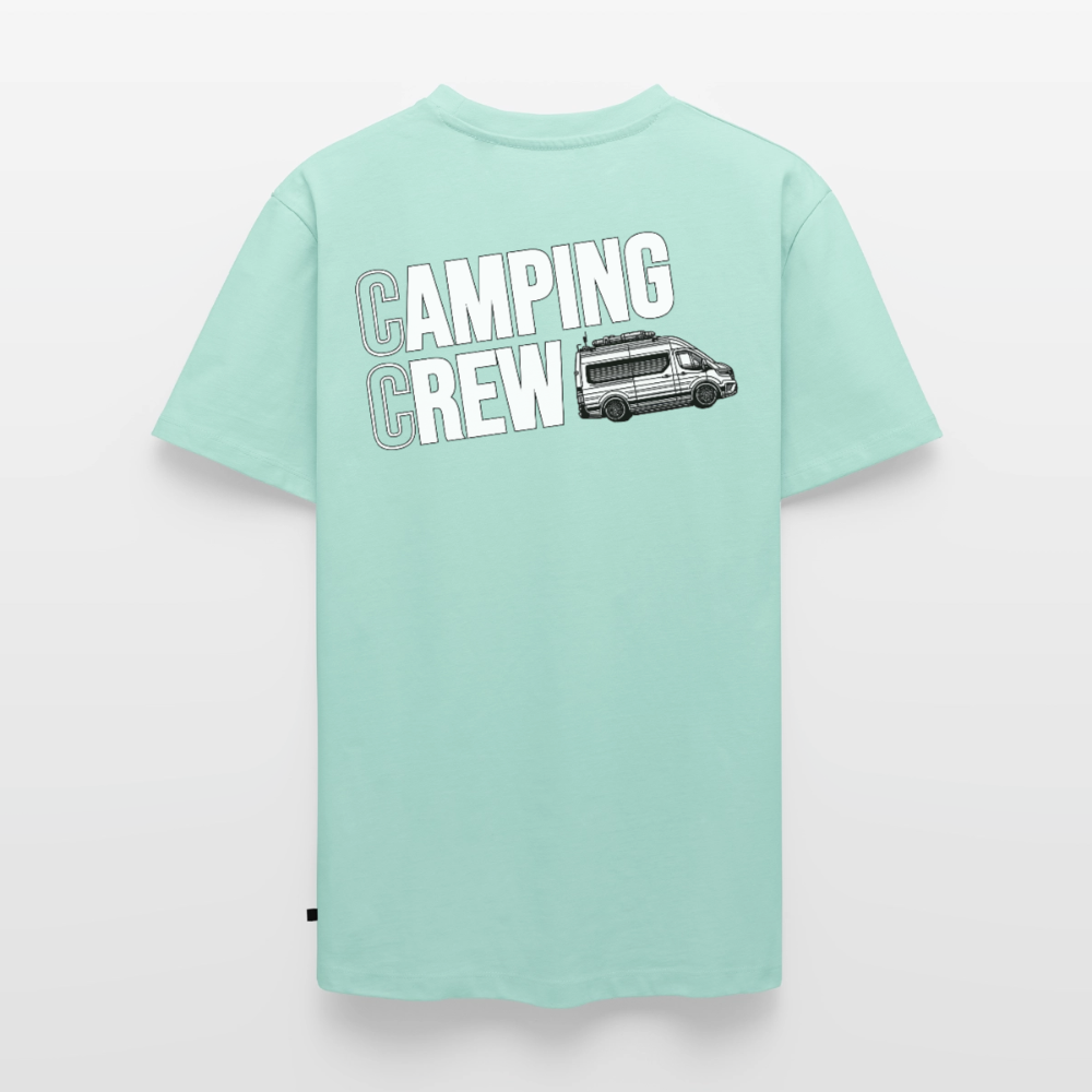 Vanlife Camping Crew - Herren Camping T-Shirt - Rückendruck - Mint 