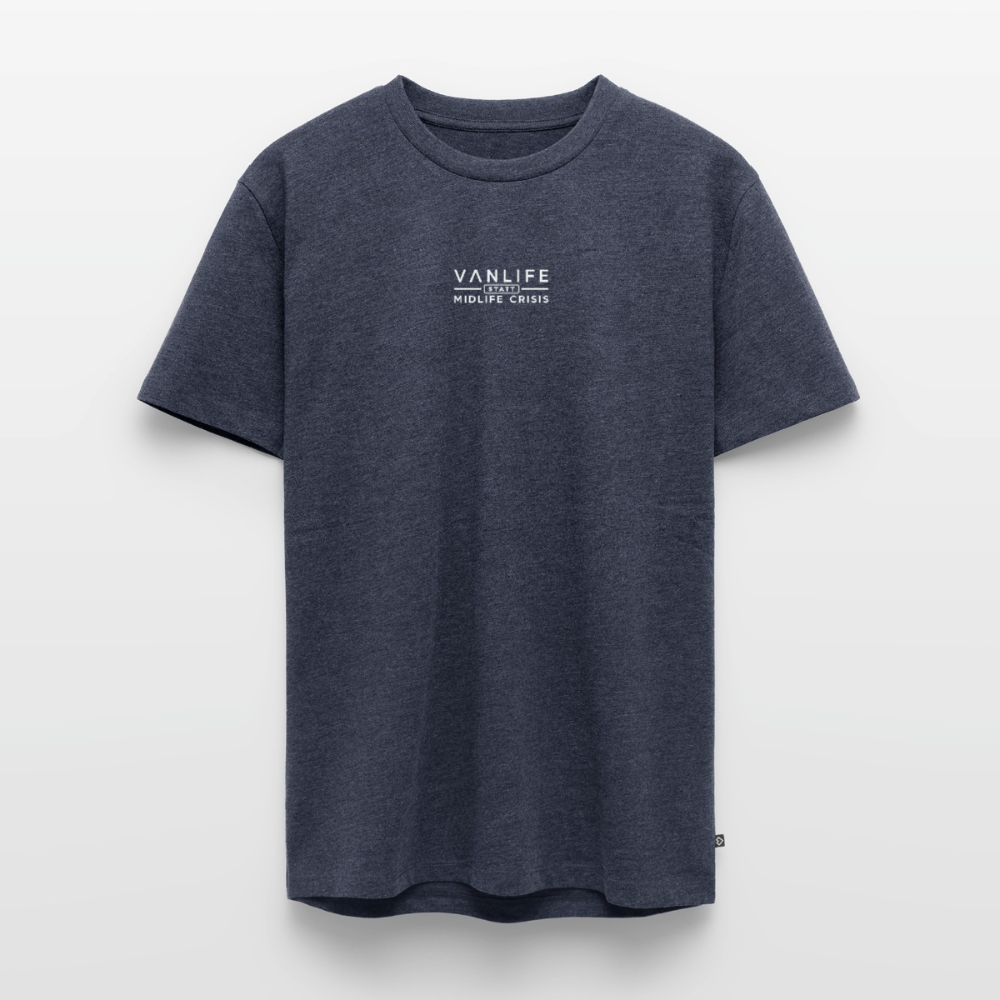 Vanlife statt Midlife Crisis - Herren Camping T-Shirt - Jeansblau 
