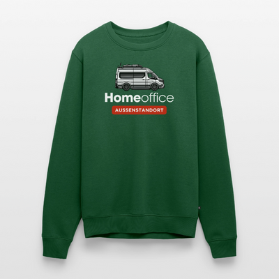 Vanlife Homeoffice - Herren Camping Sweatshirt - Flaschengrün