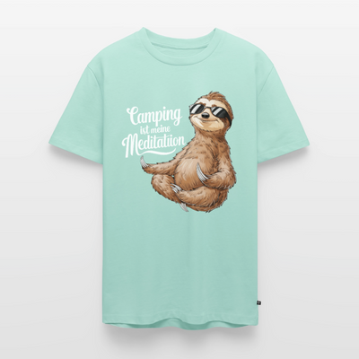 Camping ist Meditation - Herren Camping T-Shirt - Mint 