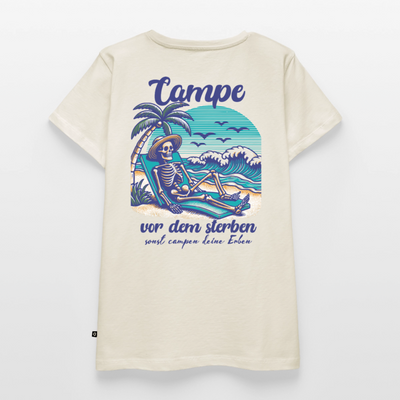 Campe Jetzt - Damen Camping T-Shirt - Naturweiß