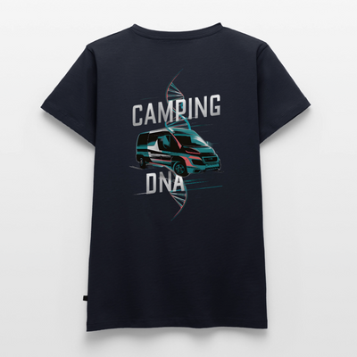 Vanlife DNA - Damen Camping T-Shirt - Navy