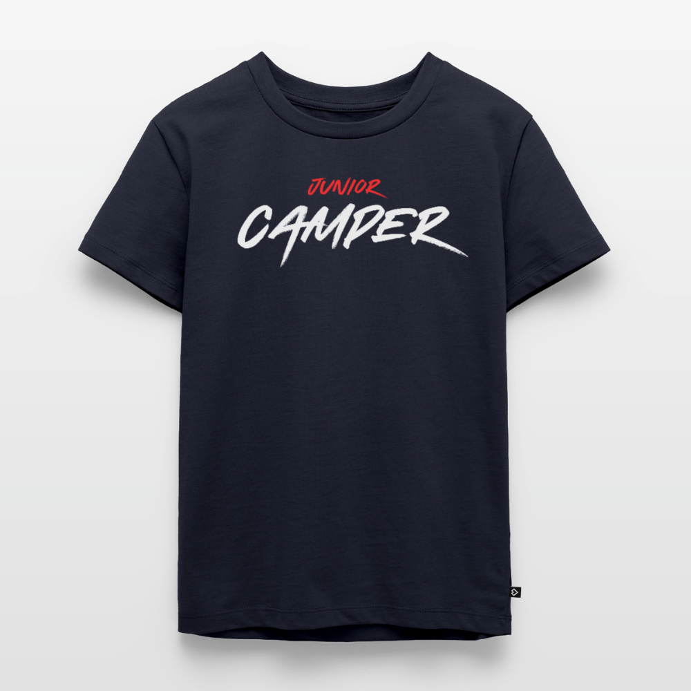 Junior Camper - Kinder Camping T-Shirt - Navy