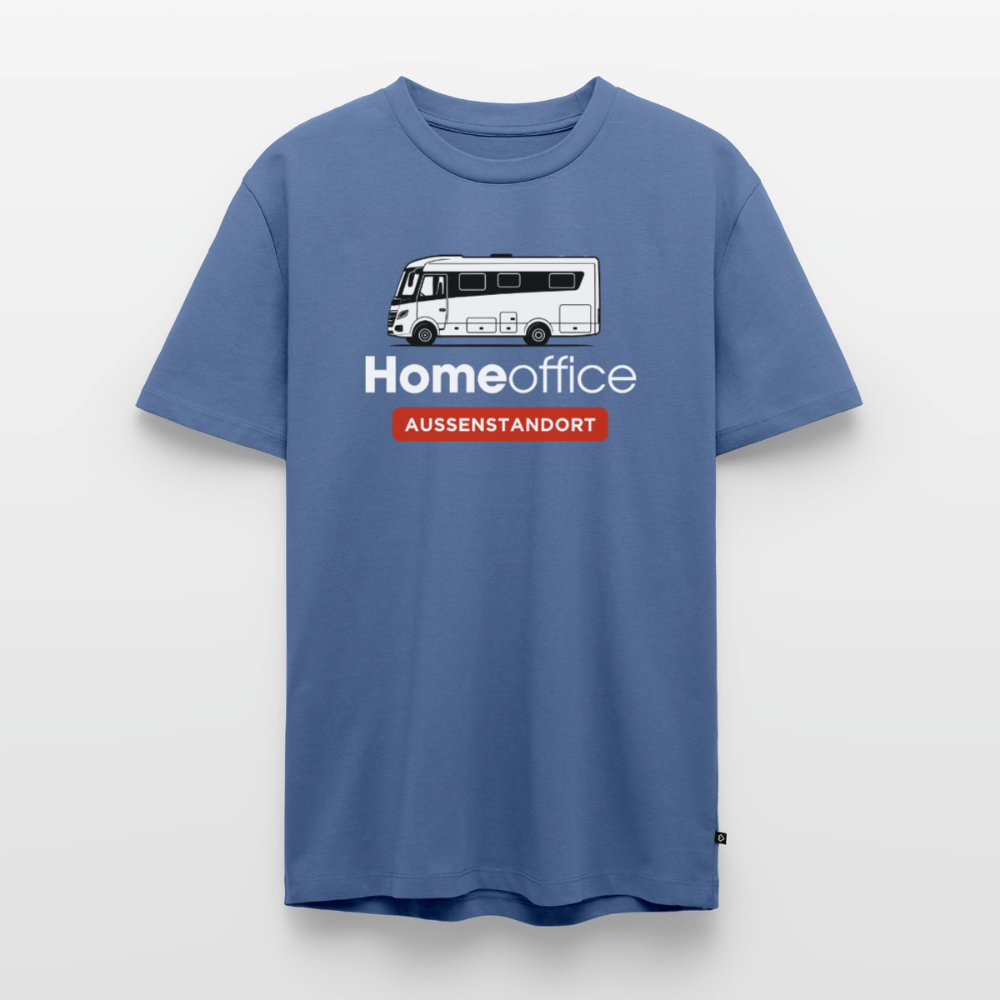 Vollintegriert Homeoffice - Herren Camping T-Shirt - Taubenblau