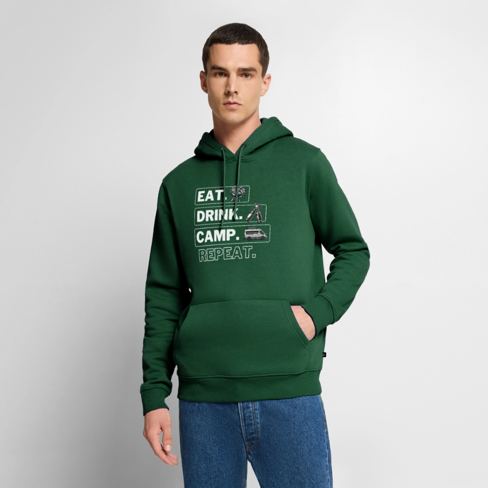 Eat Drink Camp - Herren Camping Hoodie - Vanlife - Flaschengrün