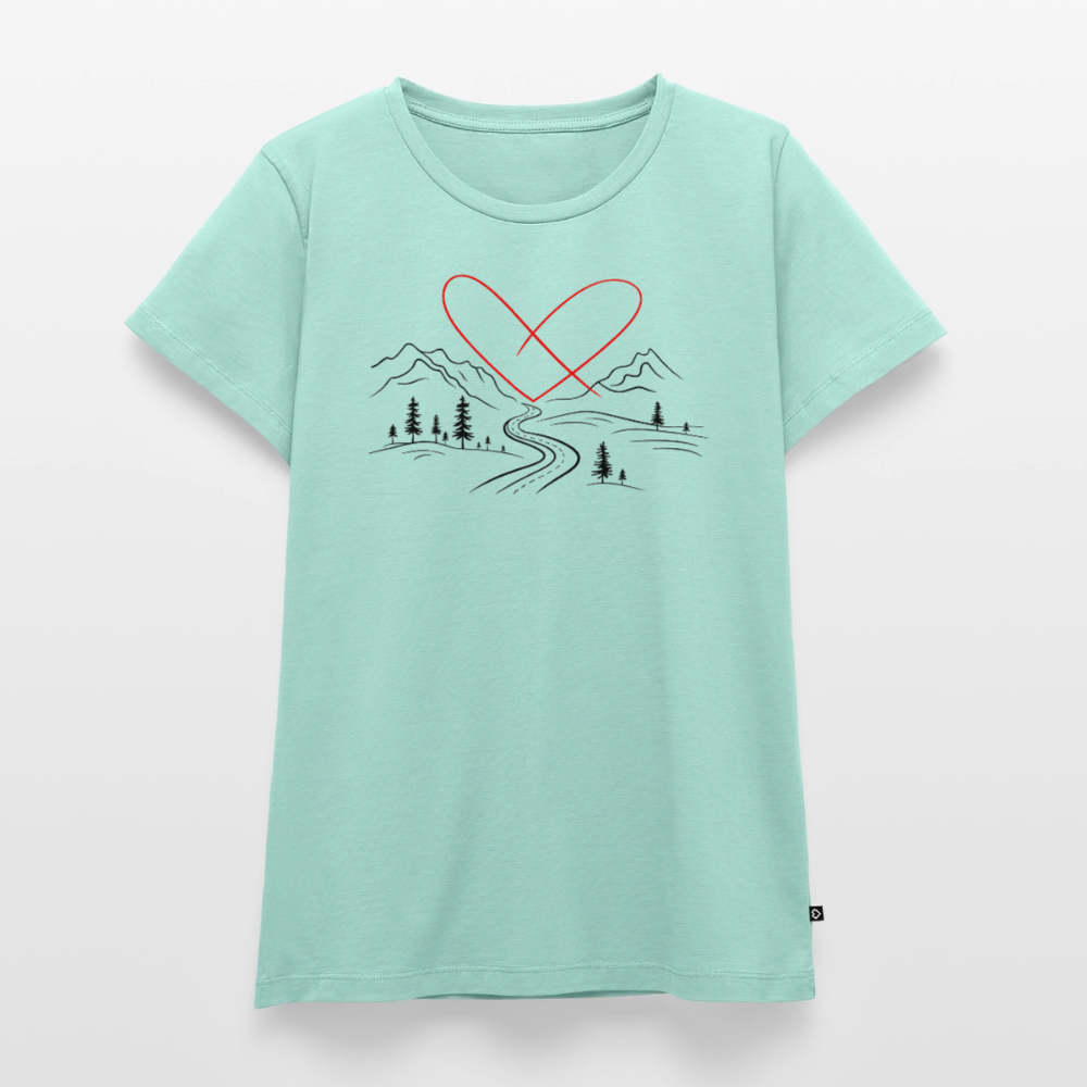 Naturliebe - Damen Camping T-Shirt - Mint 