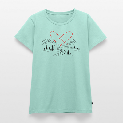 Naturliebe - Damen Camping T-Shirt - Mint 