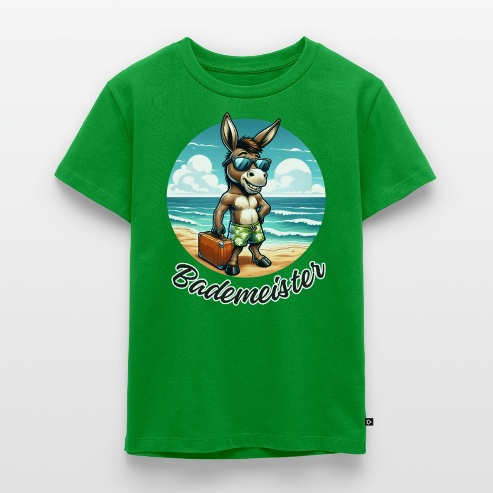 Bademeister - Kinder Camping T-Shirt - Grün