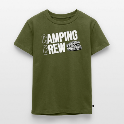 Wohnmobil Camping Crew - Kinder Camping T-Shirt - Khaki