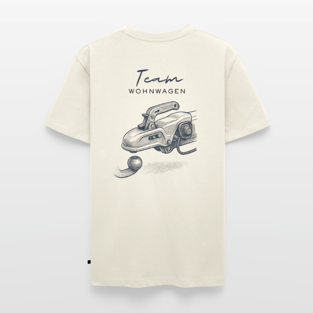 Team Wohnwagen - Herren Camping T-Shirt - Naturweiß