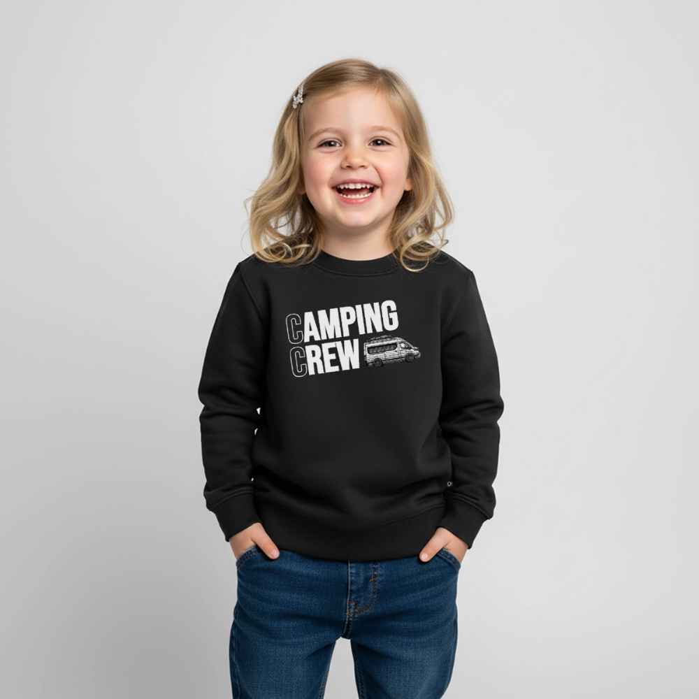 Vanlife Camping Crew - Kinder Camping Sweatshirt - Schwarz