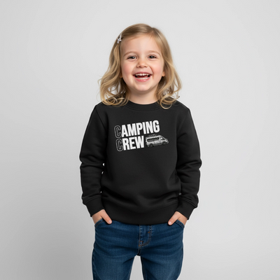 Vanlife Camping Crew - Kinder Camping Sweatshirt - Schwarz