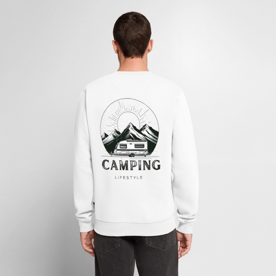 Camping Lifestyle - Herren Camping Sweatshirt - Weiß