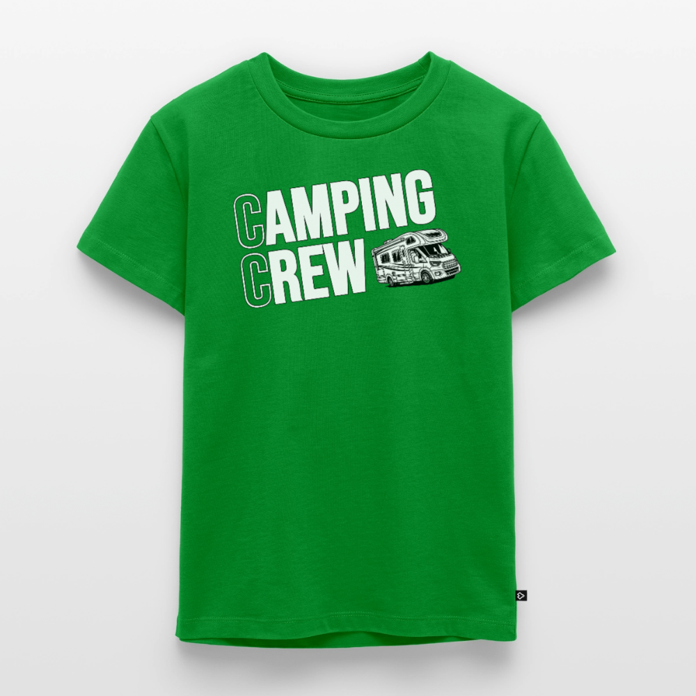 Wohnmobil Camping Crew - Kinder Camping T-Shirt - Grün
