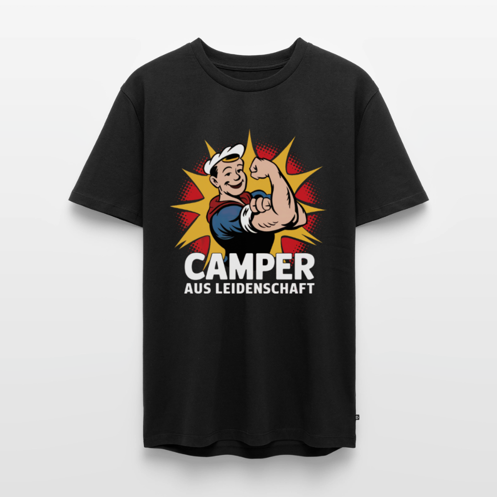 Camper aus Leidenschaft - Herren Camping T-Shirt - Schwarz