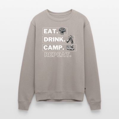 Camping Kreislauf - Herren Camping Sweatshirt - Wohnmobil - Taupe