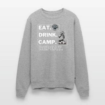Camping Kreislauf - Herren Camping Sweatshirt - Bulli - Grau meliert
