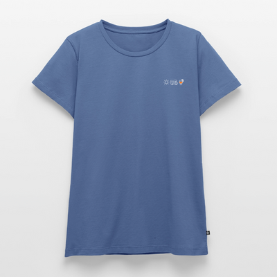 Sonne Wohnmobil Aperol - Damen Camping T-Shirt - Taubenblau