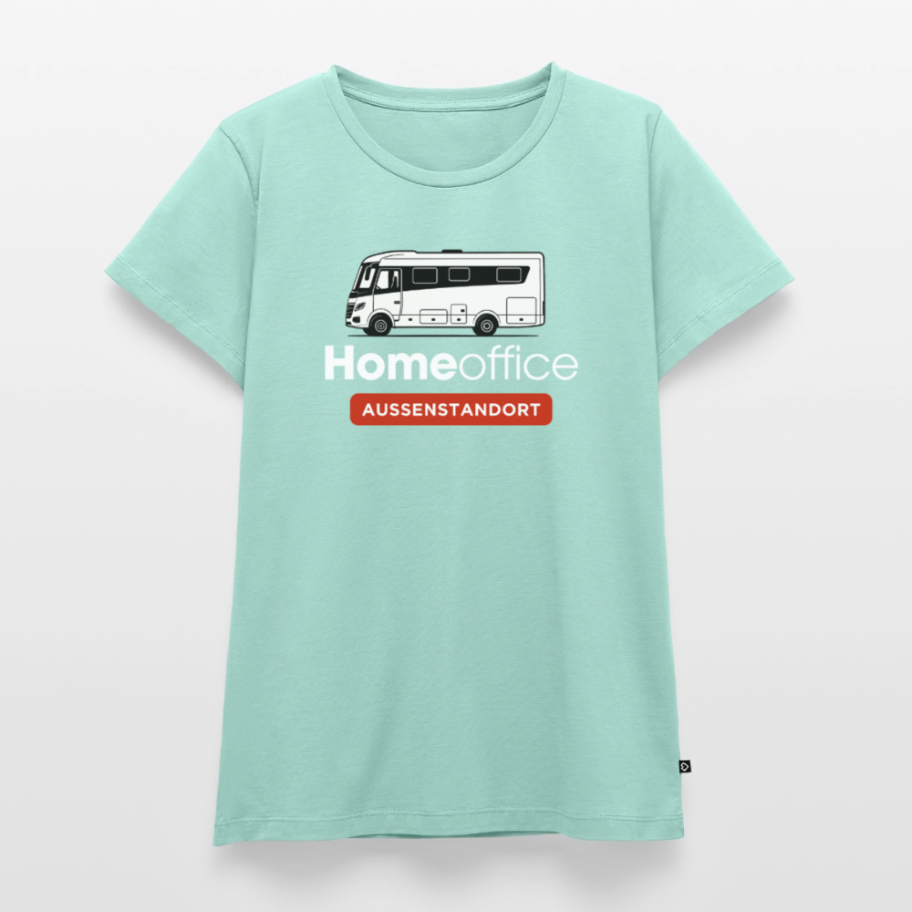 Vollintegriert Homeoffice - Damen Camping T-Shirt - Mint 