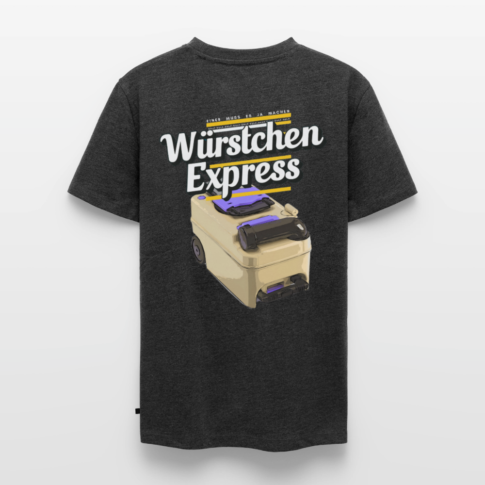 Würstchen Express - Herren Camping T-Shirt - Anthrazit meliert
