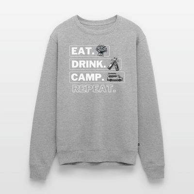 Camping Kreislauf - Herren Camping Sweatshirt - Vanlife - Grau meliert