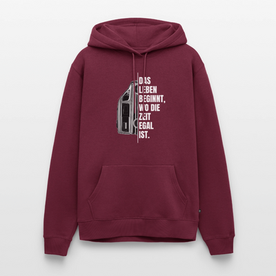 Camping ist Zeitlos - Herren Camping Hoodie - Vanlife - Burgunderrot