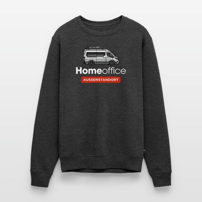 Vanlife Homeoffice - Herren Camping Sweatshirt - Anthrazit meliert