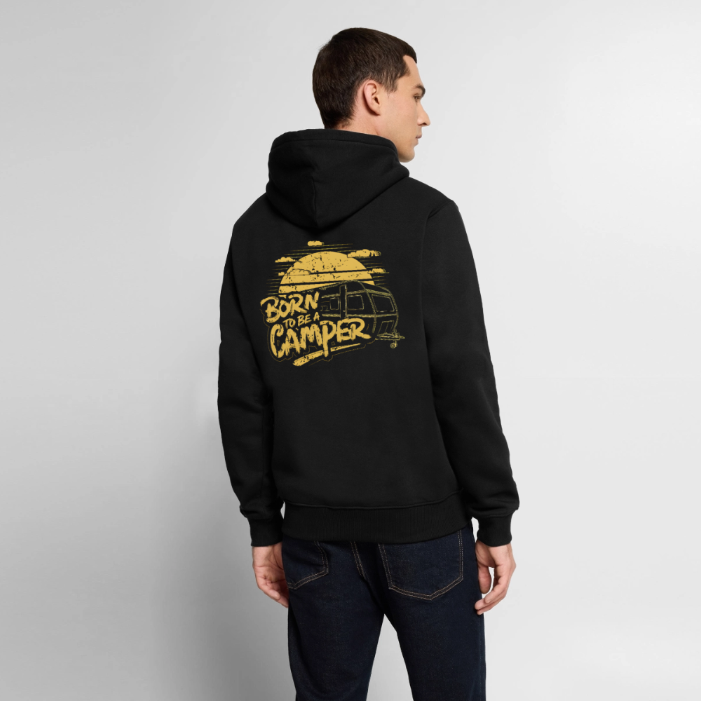 Born Camper - Herren Camping Hoodie - Schwarz
