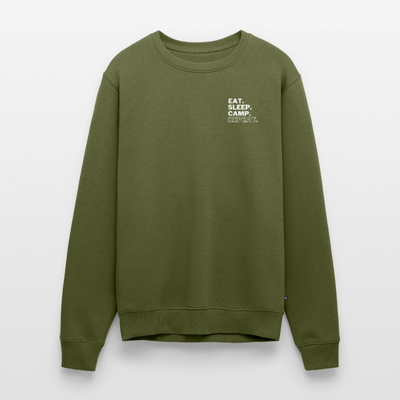 Eat Sleep Camp Repeat - Herren Camping Sweatshirt - Khaki