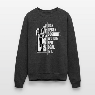 Camping ist Zeitlos - Herren Camping Sweatshirt - Vanlife - Anthrazit meliert