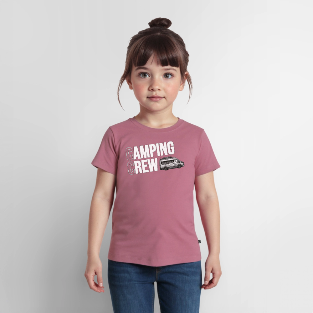 Vanlife Camping Crew - Kinder Camping T-Shirt - Mauve
