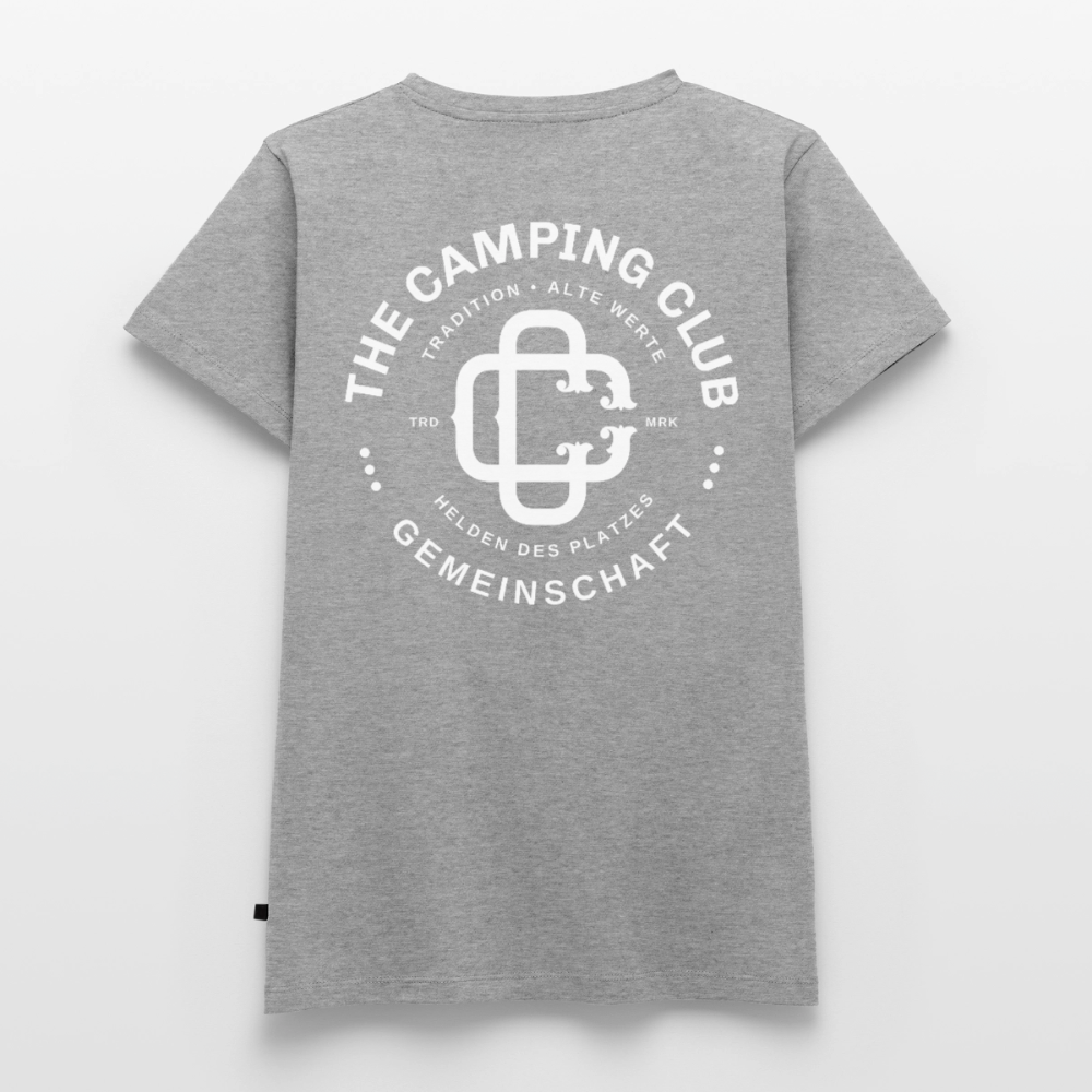 Camping Club - Damen Camping T-Shirt - Grau meliert