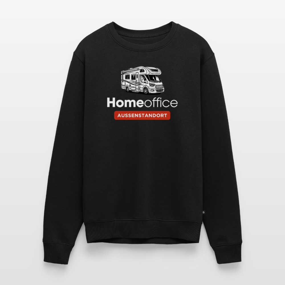 Wohnmobil Homeoffice - Herren Camping Sweatshirt - Schwarz