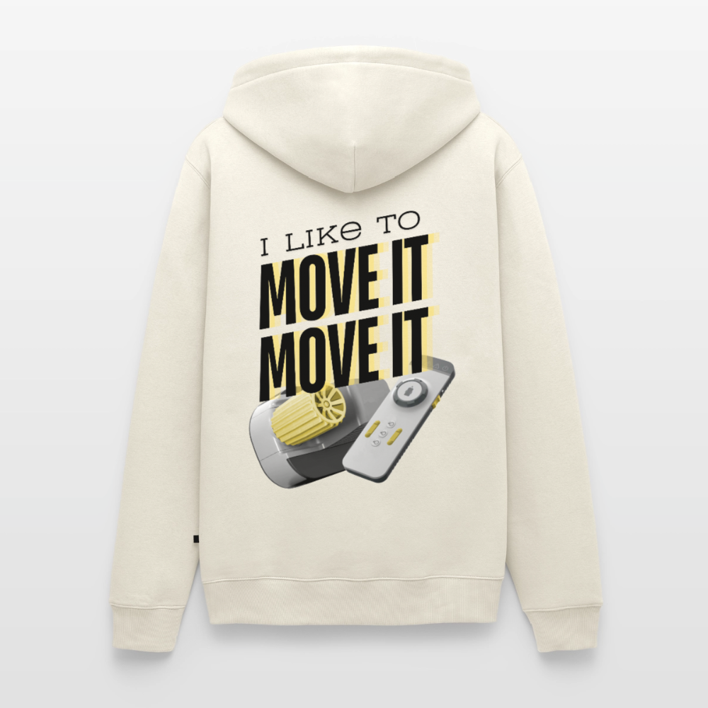I like to move it - Herren Camping Hoodie - Naturweiß