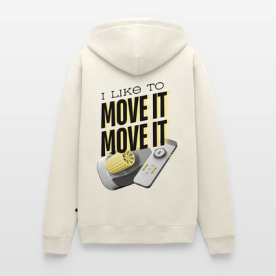 I like to move it - Herren Camping Hoodie - Naturweiß