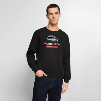 Vanlife Homeoffice - Herren Camping Sweatshirt - Schwarz