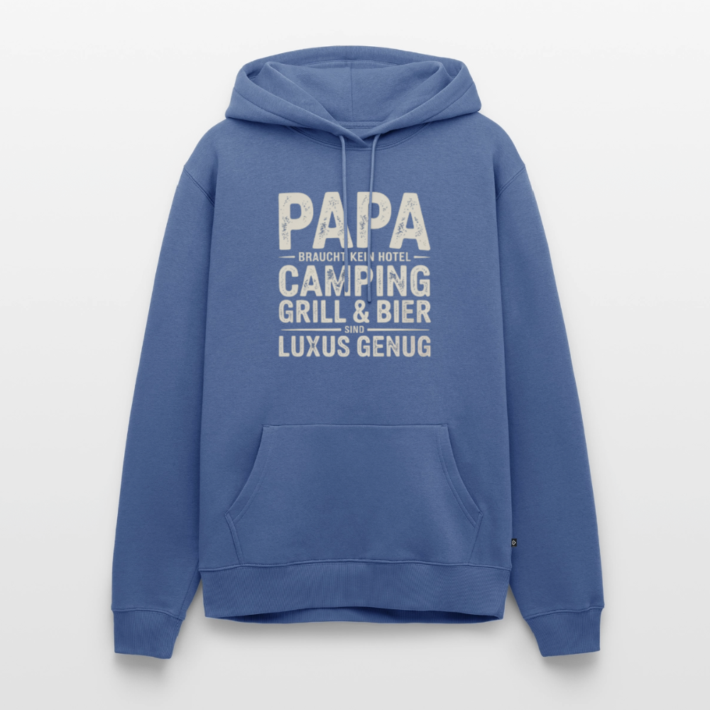 Väter sind Helden - Herren Camping Hoodie - Taubenblau