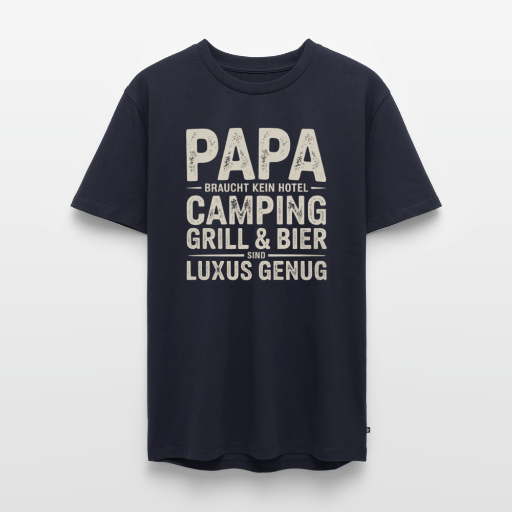 Väter sind Helden - Herren Camping T-Shirt - Navy
