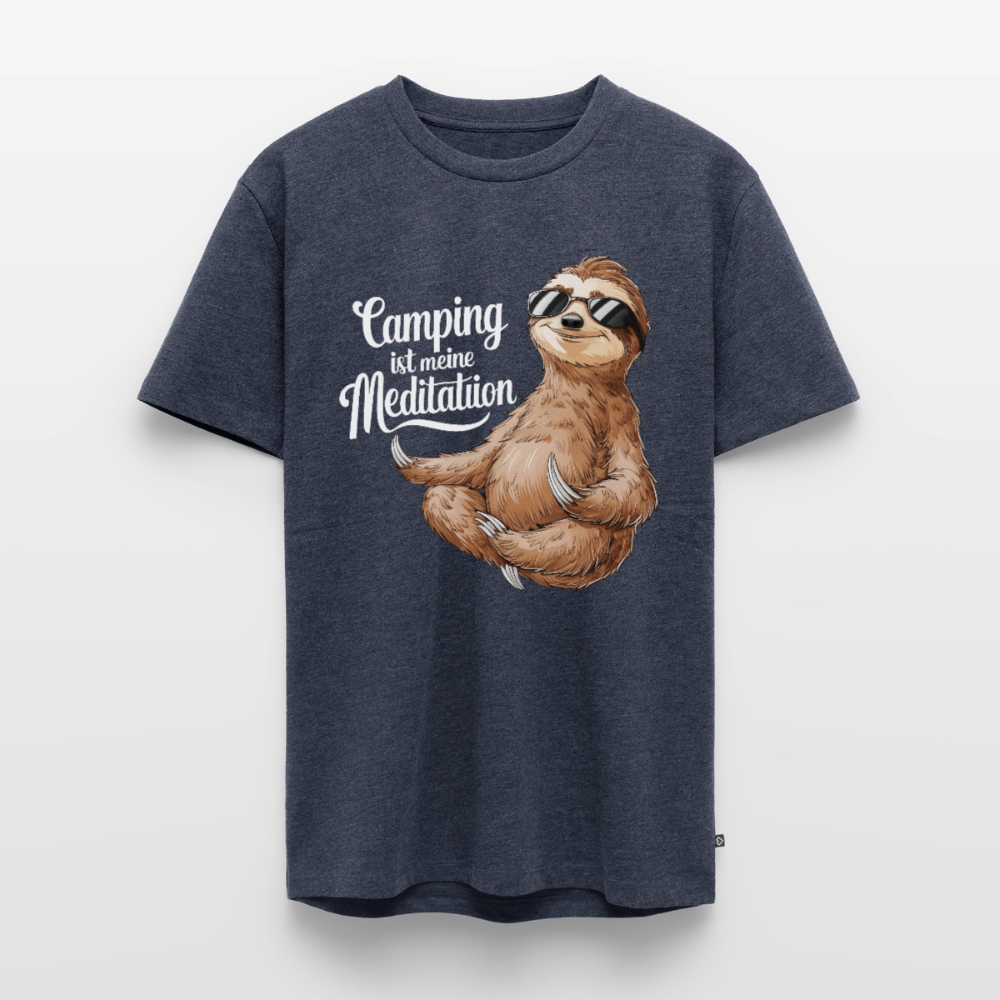 Camping ist Meditation - Herren Camping T-Shirt - Jeansblau 