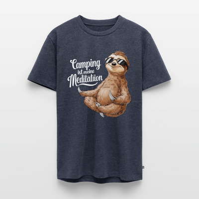 Camping ist Meditation - Herren Camping T-Shirt - Jeansblau 