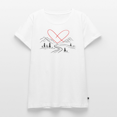 Naturliebe - Damen Camping T-Shirt - Weiß