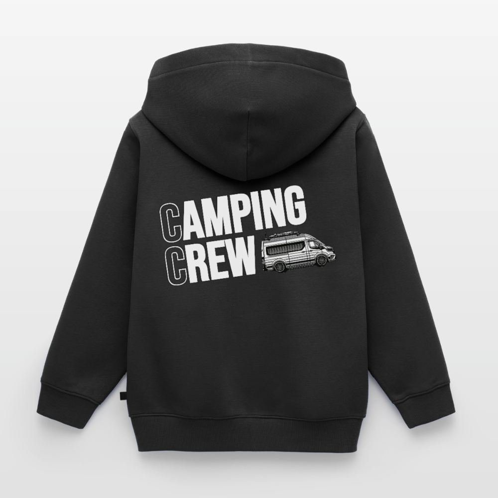 Vanlife Camping Crew - Kinder Camping Hoodie - Schwarz