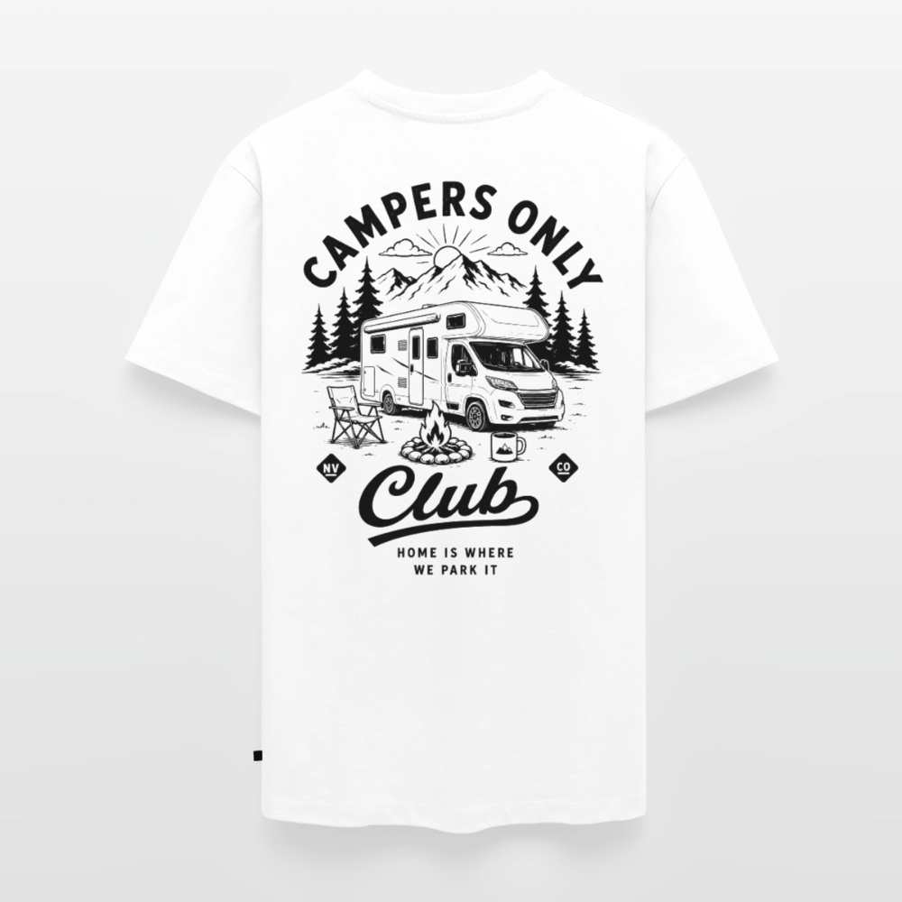 Campers Only Club - Herren Camping T-Shirt - Wohnmobil - Weiß