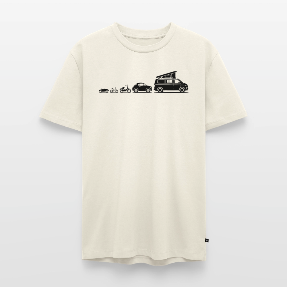 Evolution Bulli - Herren Camping T-Shirt - Naturweiß