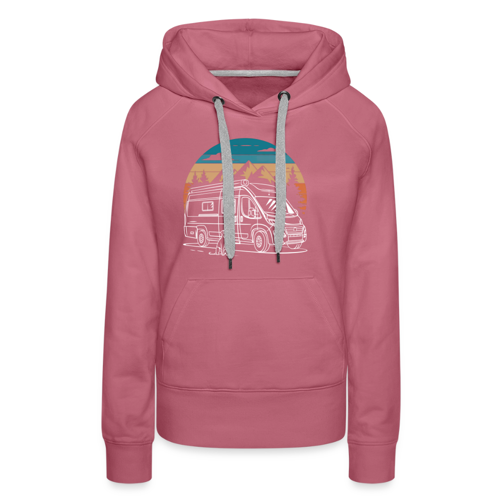 SPOD - Vanlife mit Hund - Damen Camping Hoodie - Malve