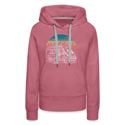 SPOD - Vanlife mit Hund - Damen Camping Hoodie - Malve